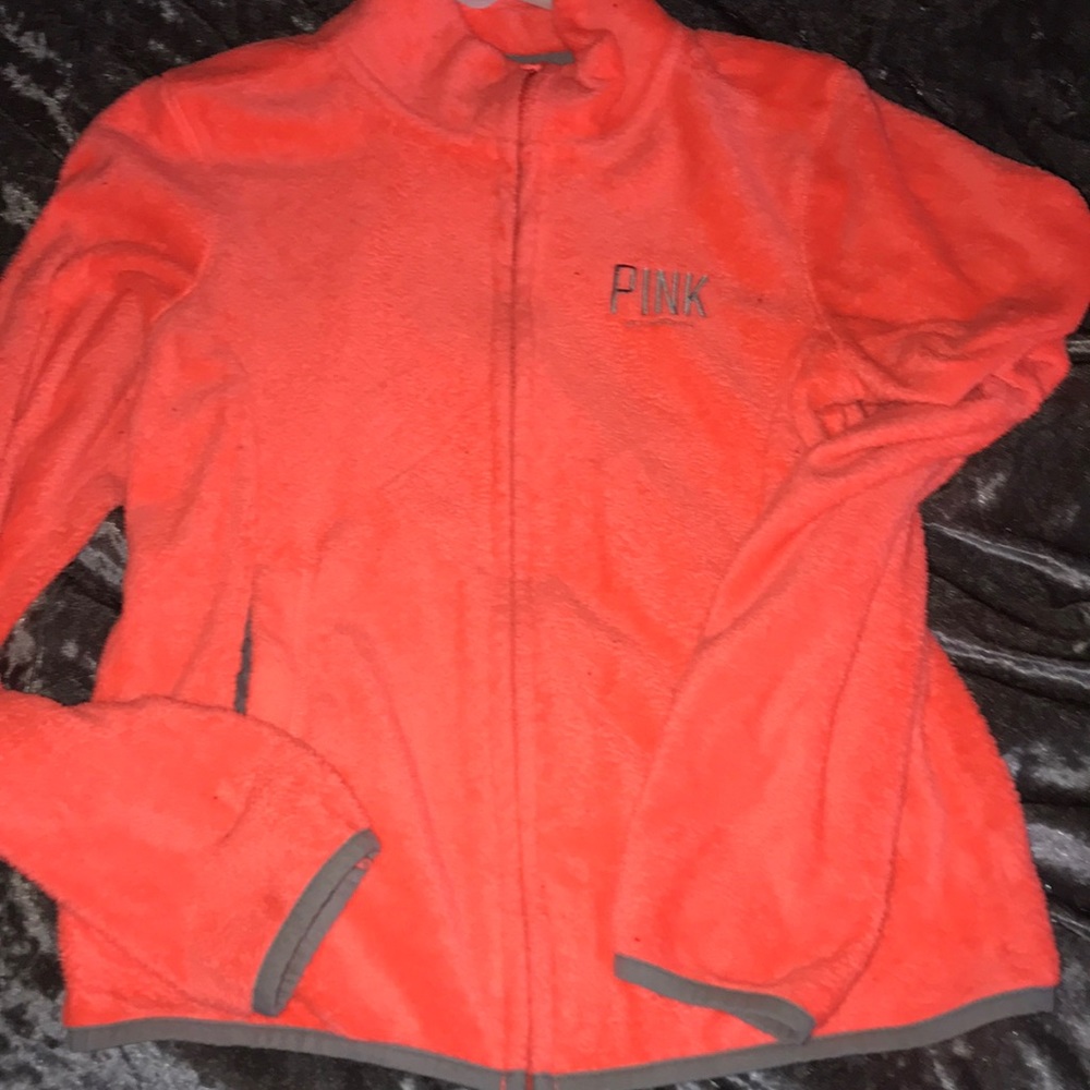 Neon orange pink sweater